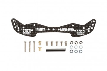 タミヤ ミニ四駆 15498 GP498 HG ｶｰﾎﾞﾝﾌﾛﾝﾄﾜｲﾄﾞｽﾃｰ (1.5mm)  タミヤ, TAM54982, by タミヤ