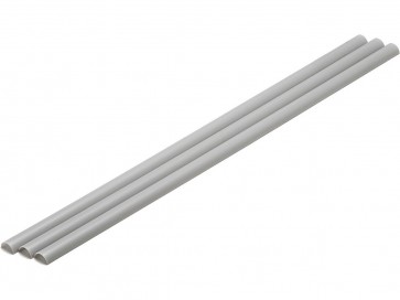 プラ=材料[グレー] ハーフパイプ 4 x 8 mm 3本入 ウェーブ, WAV24562, by ウェーブ