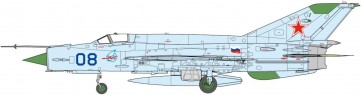 1/48 MiG-21 bis フィッシュベッド L ブルー 08 金属製ピトー管付属 プラッツ, PLZ14287, by プラッツ