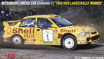 1/24 三菱 ランサー GSR エボリューション III “1995 1000湖ラリー ウィナー” ハセガワ, HAS05604, by ハセガワ