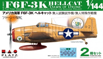 1/144 アメリカ海軍 F6F-3K ヘルキャット 無人試験試作機/無人特殊作戦機 ‘ドローンの黎明’ プラッツ, PLZ68283, by プラッツ