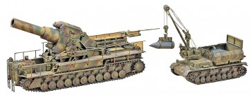 1/72　54cm 自走臼砲 ｶｰﾙ w/Ⅳ号特殊弾薬運搬車, HASMT56, by ハセガワ