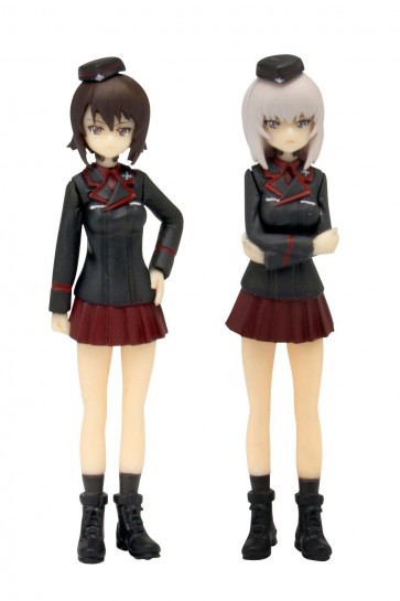 1/35 ガールズ&パンツァー劇場版 黒森峰女学園 西住まほ＆逸見エリカ フィギュアセット プラッツ, PLZ41002, by プラッツ
