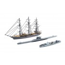 1/350 アイアンクラッド〈鋼鉄艦〉 クリスチャンラディック & Sボート & Uボート アオシマ, AOS56578, by アオシマ