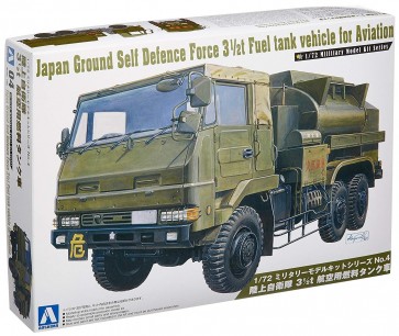 1/72 ミリタリーモデルキット 4 陸上自衛隊　3　1/2t　航空用燃料タンク車 アオシマ, AOS07945, by アオシマ