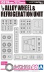 1/32 ザ・デコトラパーツ No.04 ISO10 穴 22.5 インチ アルミホイール&縦型冷凍機セット(高床用) アオシマ, AOS58206, by アオシマ