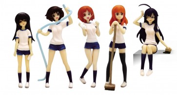 1/35 ガールズ＆パンツァー あんこうチームフィギュアセット お掃除バージョンです！ プラッツ, PLZ32468, by プラッツ