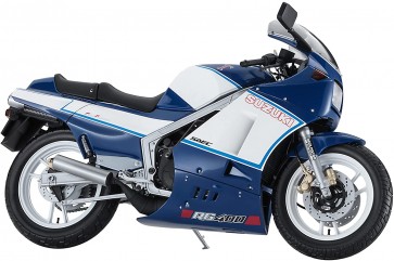 1/12 スズキ RG400Γ 後期型 “ブルー/ホワイトカラー”w/アンダーカウル ハセガワ, HAS17393, by ハセガワ