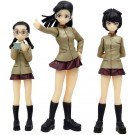 1/35 ガールズ&パンツァー 最終章: 知波単学園 フィギュアセット制服バージョン プラッツ, PLZ60300, by プラッツ