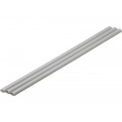 プラ=材料[グレー] ハーフパイプ 4 x 8 mm 3本入 ウェーブ, WAV24562, by ウェーブ