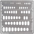 クラフトツールシリーズ モデリングテンプレート (長円 1-6mm) タミヤ, TAM41540, by タミヤ
