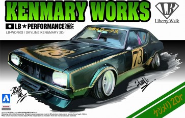 1/24 リバティーウォーク 2 ニッサン スカイライン ケンメリ2Dr　  アオシマ, AOS09819, by アオシマ