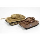 1/56 ガールズ＆パンツァー おてごろ模型戦車道 IV号戦車H型(D型改)あんこうチーム VS ティーガーI 黒森峰女学園 対決セット ガールズ＆パンツァープラッツ, PLZ68405, by プラッツ