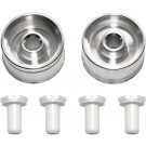 [ミニ四駆特別企画] HG 小径ナロータイヤ (24mm) 用アルミホイール (リバーシブル2本) タミヤ, TAM56807, by タミヤ