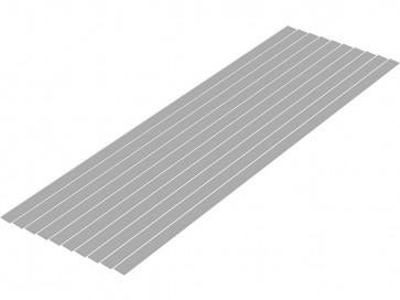 プラ=材料 [グレー] 細切り板 0.5 x 7.0mm 10本入 ウェーブ, WAV24777, by ウェーブ