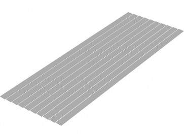 プラ=材料 [グレー] 細切り板 0.5 x 8.0mm 10本入 ウェーブ, WAV24784, by ウェーブ