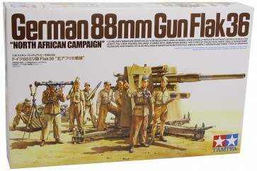 1/35 MM ﾄﾞｲﾂ88ﾐﾘ砲Flak36(北ｱﾌﾘｶ戦線), TAM35283, by タミヤ