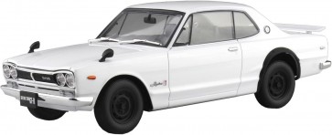 1/24 楽プラ スナップカー No.1-WH KPGC10 スカイラインHT 2000GT-R 1971 ホワイト アオシマ, AOS65907, by アオシマ