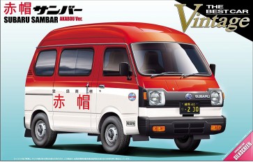 1/24 スバル サンバー 赤帽仕様, AOS04685, by アオシマ