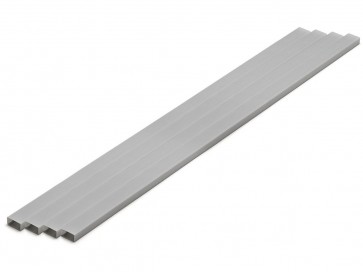 プラ=材料[グレー] 長方形パイプ 5 x 10 mm 4本入 ウェーブ, WAV24432, by ウェーブ