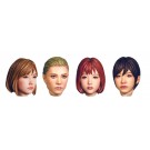 アトリエイット 1/20女性ヘッド4種セット レジンキット, AIT32493, by アトリエイット
