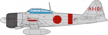 1/48 WW.II 日本海軍 零式艦上戦闘機 二一型 第1航空戦隊(空母 赤城/加賀 搭載機) プラッツ, PLZ14270, by プラッツ