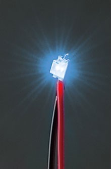 コード付き LED　（チップ型）　青, MNSHP-31, by ミネシマ