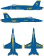 1/144 アメリカ海軍 F/A-18C ホーネット ブルーエンジェルス プラッツ, PLZ89851, by プラッツ