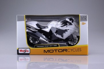スカイネット 1/12 完成品バイク カワサキ ニンジャ ZX-14R アオシマ, AOS04538, by アオシマ