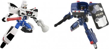 トミカ ジョブレイバー ポリスブレイバー 機動隊＆交通機動隊Wセット タカラトミー, TAK21196, by タカラトミー