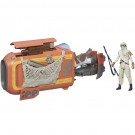 スター・ウォーズ フォースの覚醒 DXスモールビークル レイ スピーダー タカラトミー, TAK48295, by タカラトミー