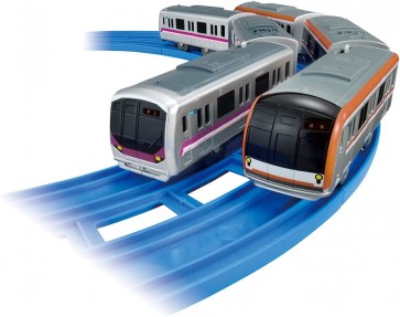 プラレール 東京メトロ半蔵門線08系 ＆ 有楽町線･副都心線10000系 ダブルセット タカラトミー, TAK03383, by タカラトミー